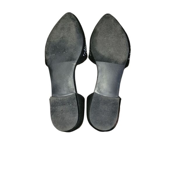 Isaac Mizrahi D'Orsay Black Suede Studded Pointed Toe Loafer Ballet Flats 7.5 - Picture 12 of 12